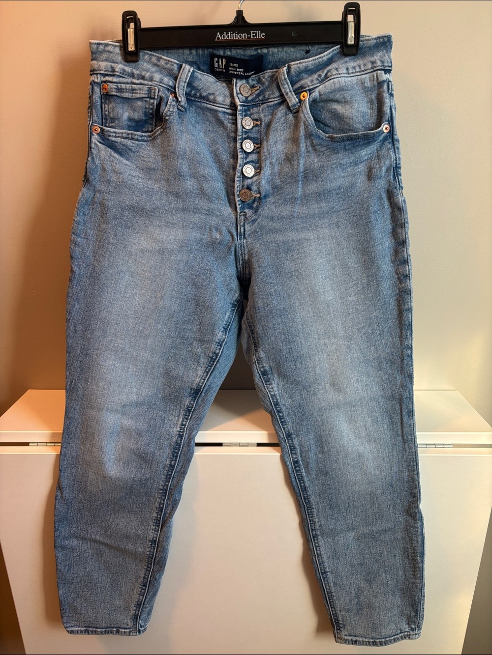 GAP Factory Light Blue Boyfriend Jeans with Button-Fly
